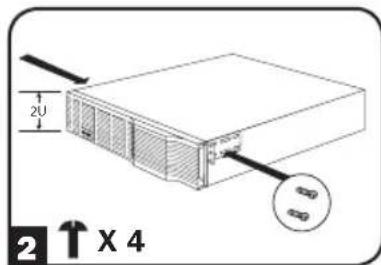 Tripp Lite BP72V182USTAA - MONTAK Ha cToKe c 2 onopamn (Telecom) - 2