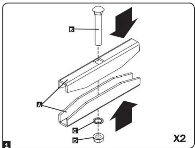 Tripp Lite SmartRack SRCABLELADDER18 - Assemblage de l'échelle - 1