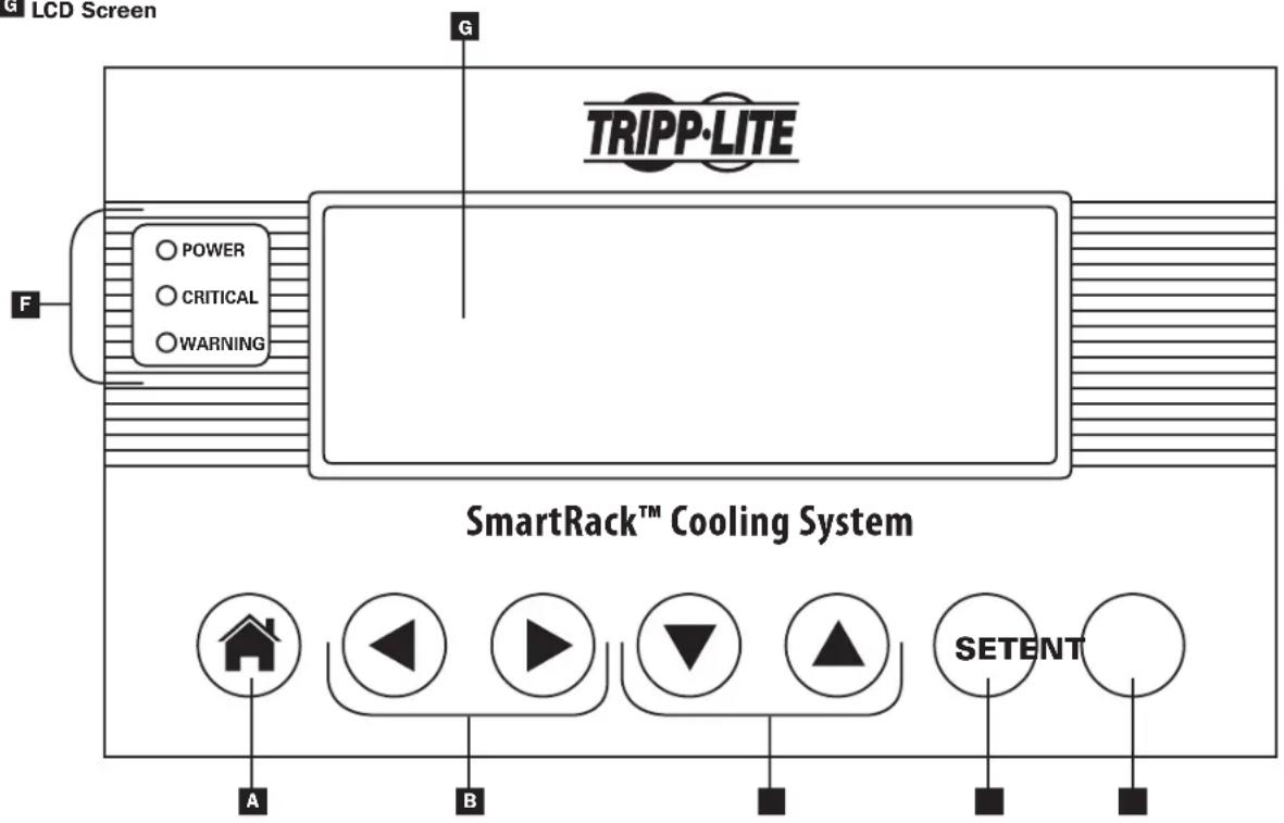 Tripp Lite SmartRack SRCOOL33K - LCD Control Panel - 8