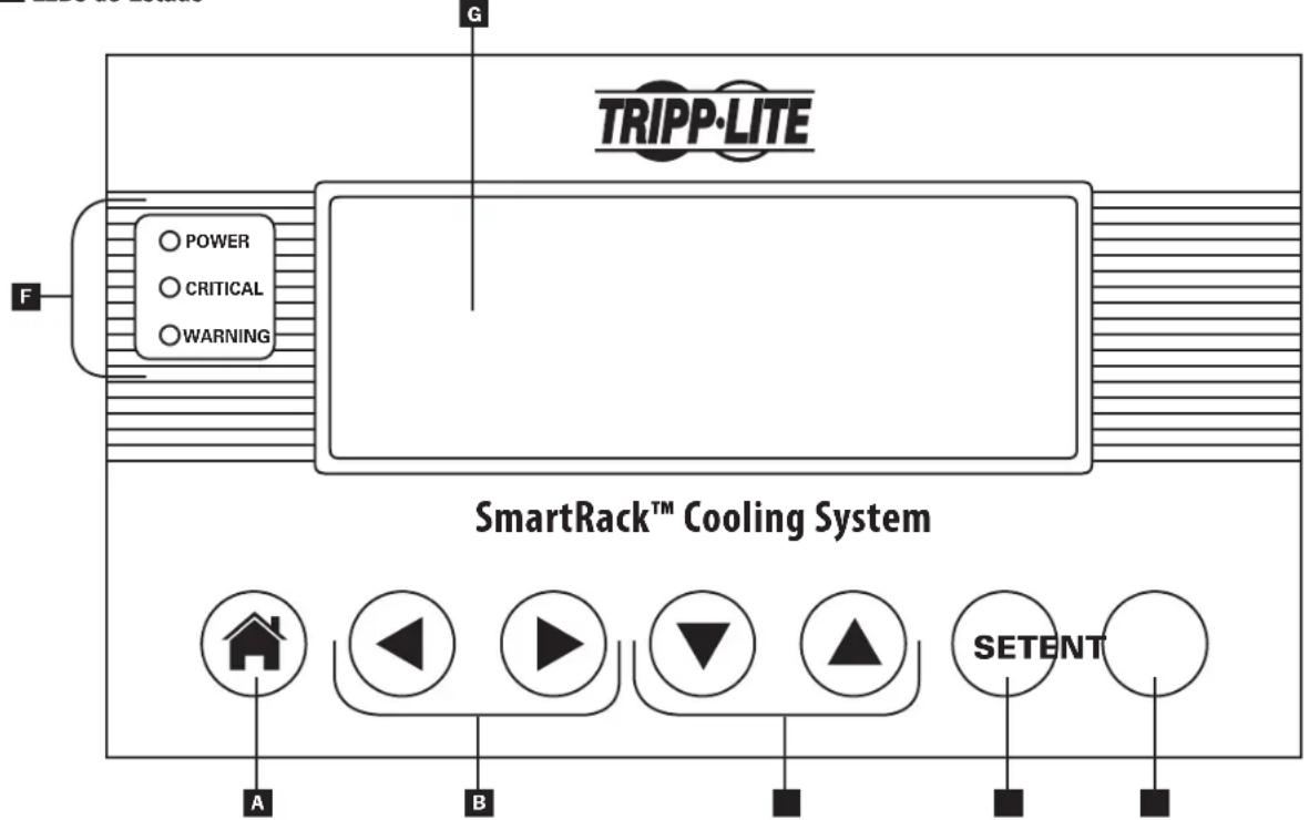 Tripp Lite SmartRack SRCOOL33K - Panel de Control LCD - 1