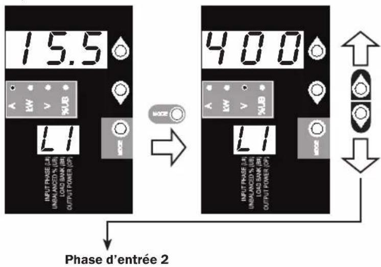 Tripp Lite PDU3XMV6G32 - Parcourir les phases d'entrée et les options (catégories de mesures) - 1