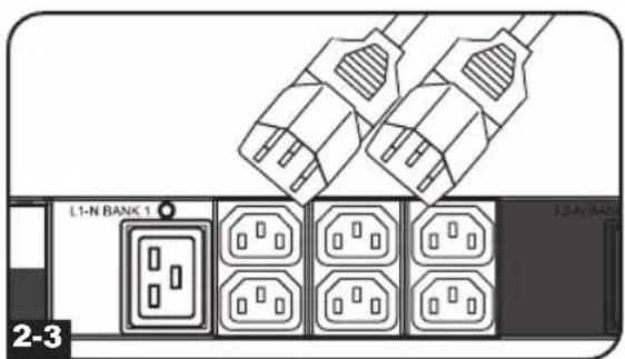 Tripp Lite PDU3XMV6G32 - Подключение PDU - 3