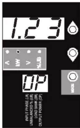 Tripp Lite PDU3XMV6G32 - Порядок использования цифрового дисплея - 1