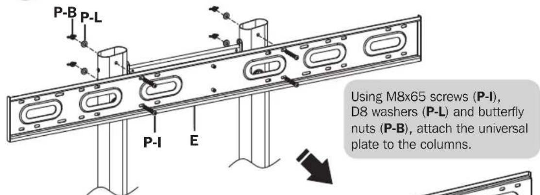 Tripp Lite DMCSD3545M - Install the Universal Plate - 1