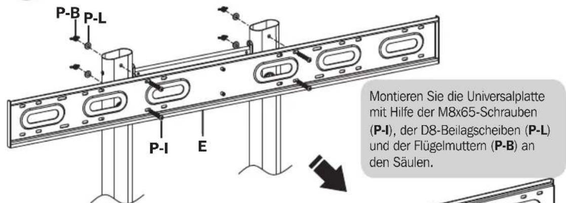 Tripp Lite DMCSD3545M - Installation der Universalplatte - 1