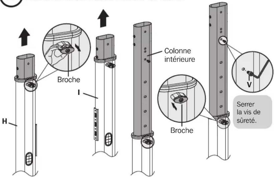 Tripp Lite DMCSD3545M - Fixation des colonnes à la base - 1