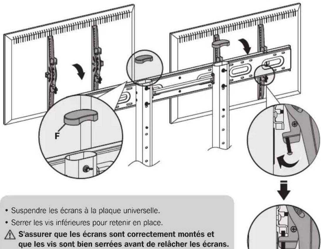 Tripp Lite DMCSD3545M - Fixation des écrans à la plaque universelle - 2