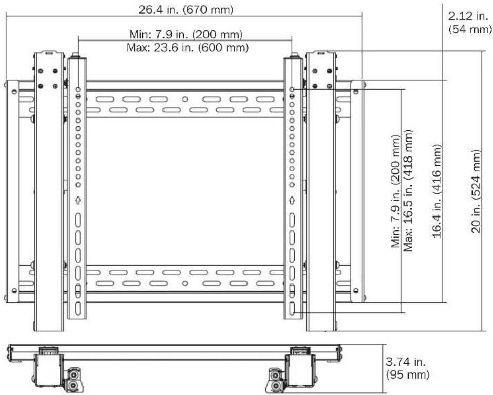 Tripp Lite DMVWSC4570XUL - Product Dimensions - 1