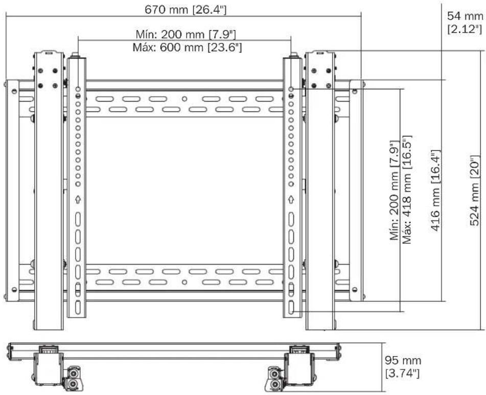 Tripp Lite DMVWSC4570XUL - Dimensiones del Producto - 1