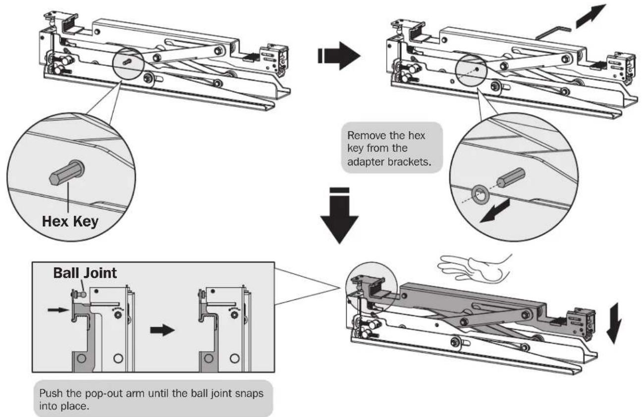 Tripp Lite DMVWSC4570XUL - Install the Pop-Out Adapter Brackets - 1