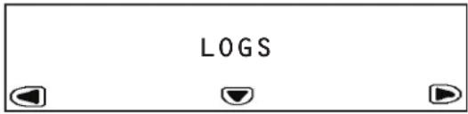 Tripp Lite SRXCOOL33K - Меню LOGS (ЖУРНАЛЫ) и INFO (ИНФО) - 1
