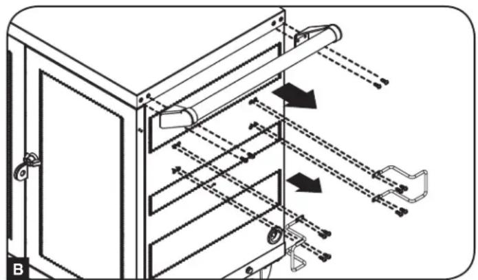 Tripp Lite CSC32USB - Enlever les roulettes et la polignée - 2
