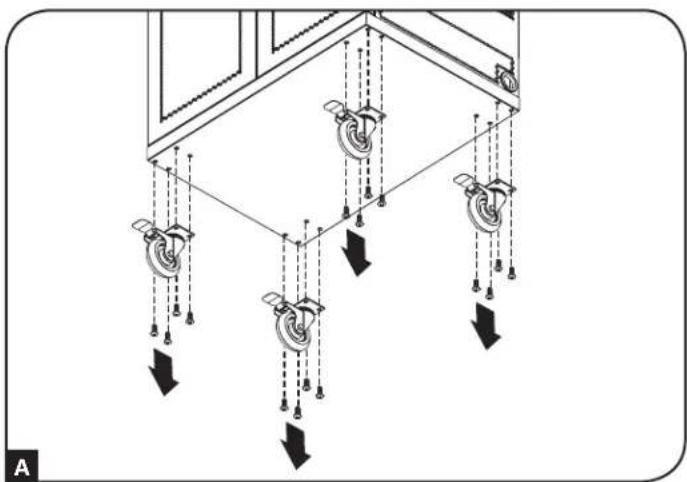 Tripp Lite CSC32USB - Removing Casters and Handle - 1