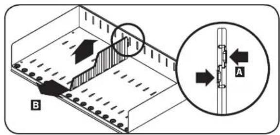 Tripp Lite CSC32USB - Reglage des diviseurs de l'étagère de rangement - 1