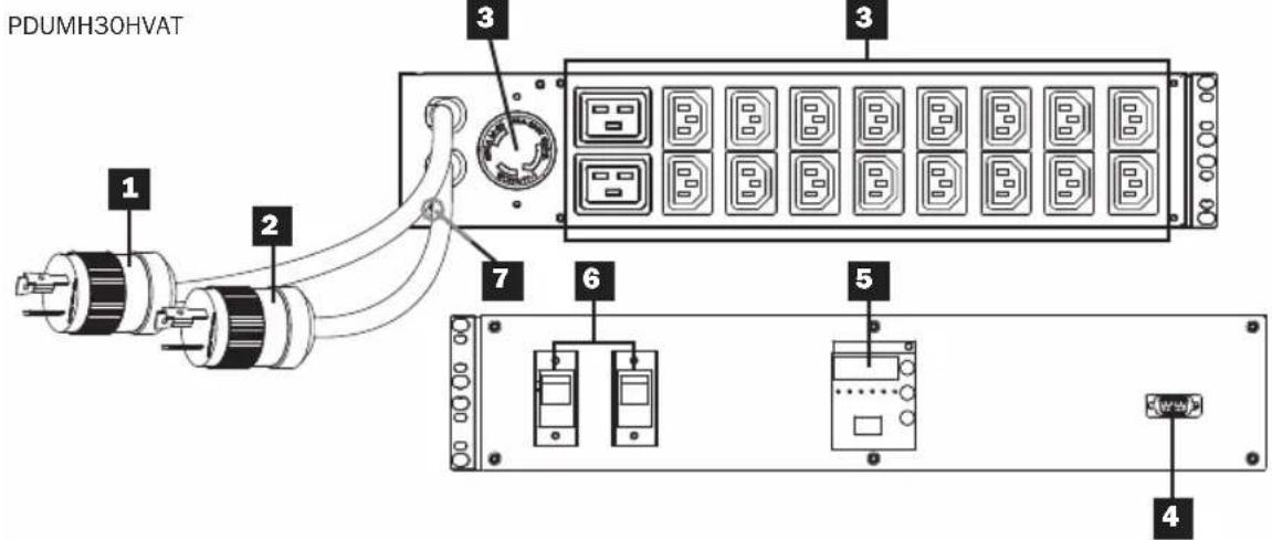 Tripp Lite PDUMH32HVAT - Support de détention de cordon - 3