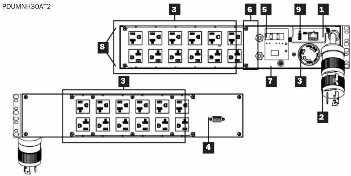 Tripp Lite PDUMH32HVAT - Support de détention de cordon - 6