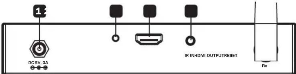 Tripp Lite B1261A1WHD2 - HDMI Rx Back Panel - 1