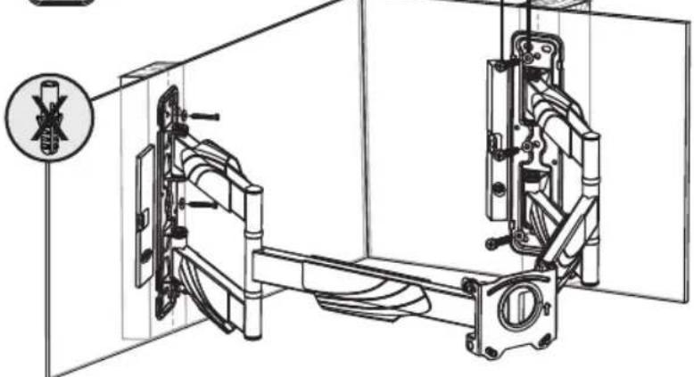 Tripp Lite DMWC3770M - 2a Mount on Wood Stud Wall - 6