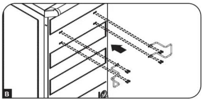 Tripp Lite CSC32ACWHG - Installation du support de poignée et du guide du cordon d'alimentation - 2