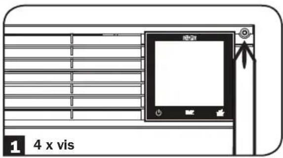 Tripp Lite SmartPro SMC10002URM - Procédure de remplacement des batteries pour SMC15002URM (RBC93-2U) et SMC10002URM (RBC24VLCD) - 1