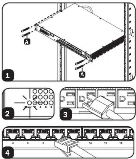 Tripp Lite NSSG16D2 - 1U Rackmount Installation - 1