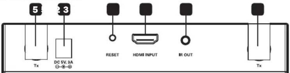 Tripp Lite B1261A1WHD1 - HDMI Tx Back Panel - 1