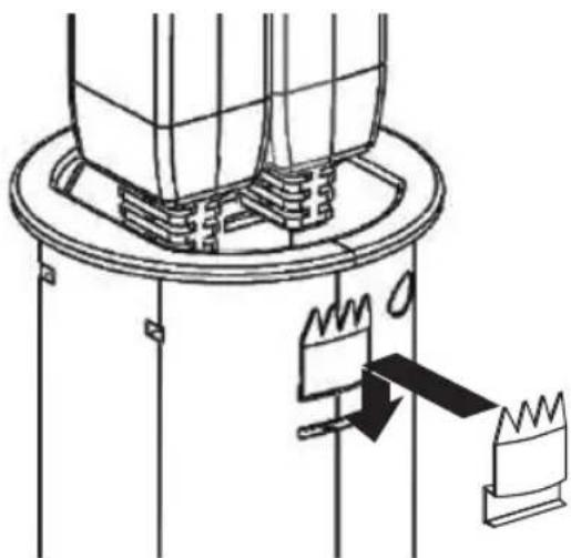 Tripp Lite Protect It! TLP310DMUSB - Installer les agrafes. - 1