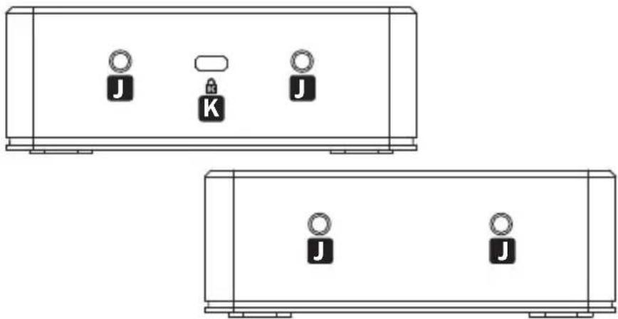 Tripp Lite U442DOCK20B - Costados: - 1