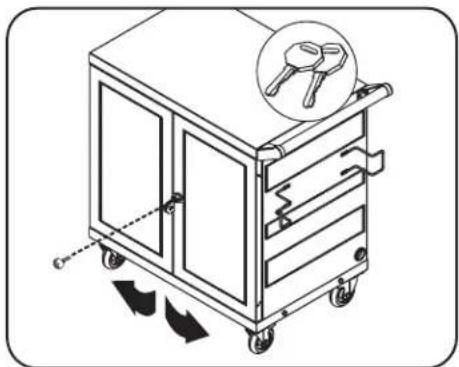 Tripp Lite CSC32USBWHG - Verrous de porte - 1