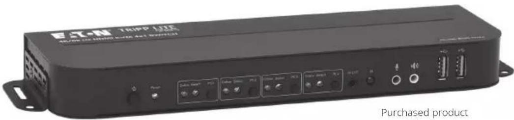 Tripp Lite B005HUA4 - 4K Video, Audio and Peripheral Sharing - 1