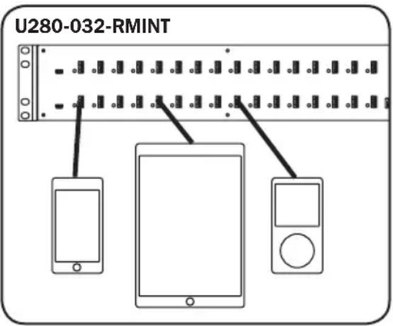 Tripp Lite U280032RMINT - Подключение устройств - 1