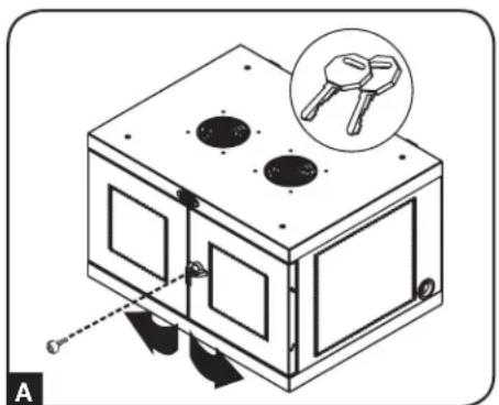Tripp Lite CSD32USB - Verrous de porte - 1