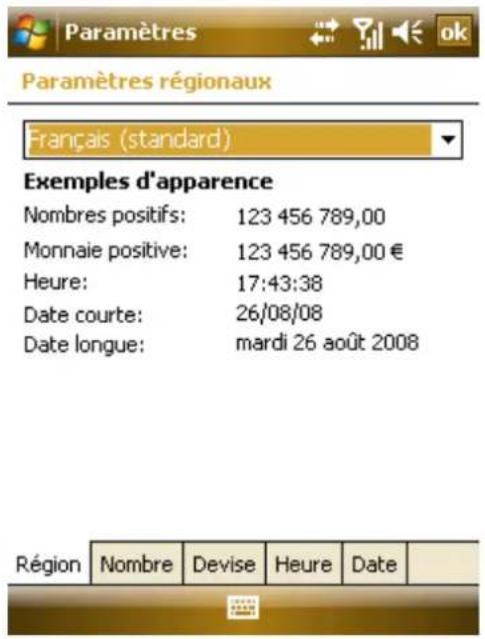 AIRIS T483 - Paramètres Régionaux - 2