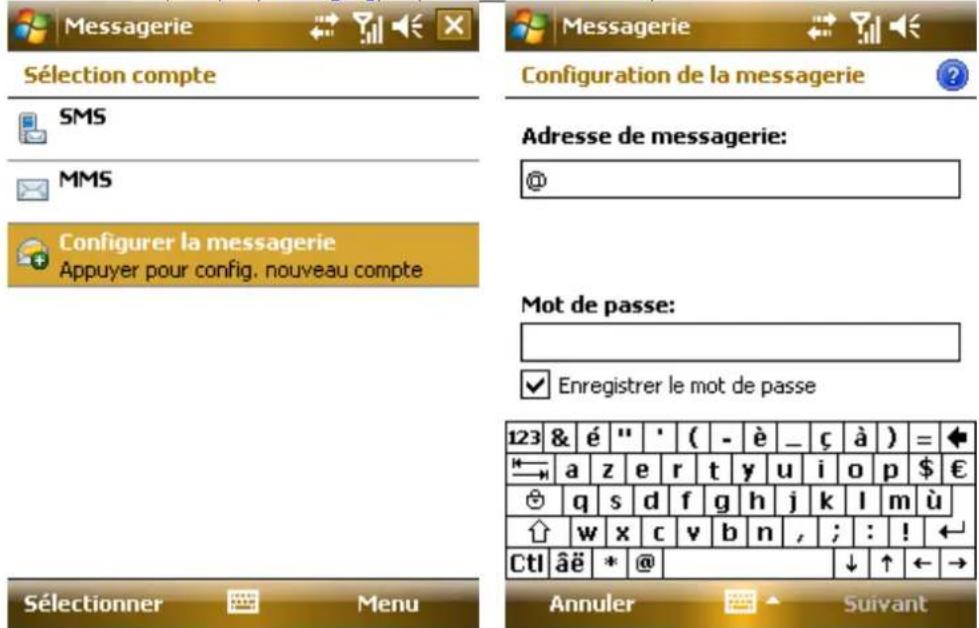 AIRIS T483 - Ajouter un Nouveau Compte Email - 1