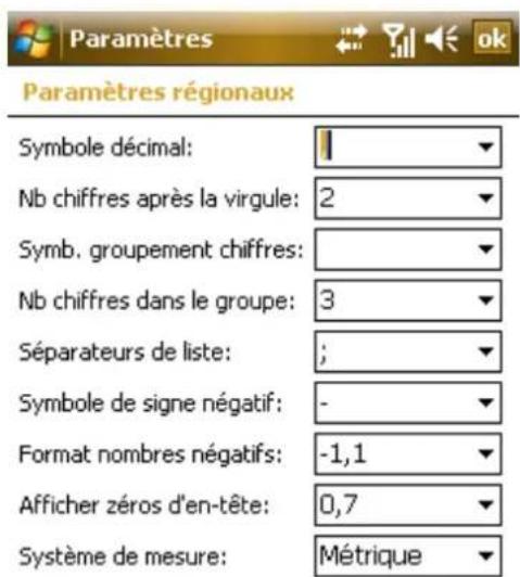 AIRIS T483 - Paramètres Régionaux - 3