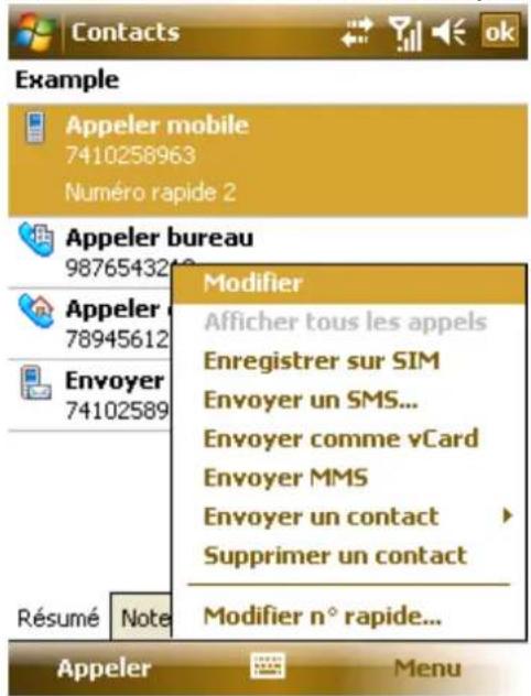AIRIS T483 - Editor un Contact - 1