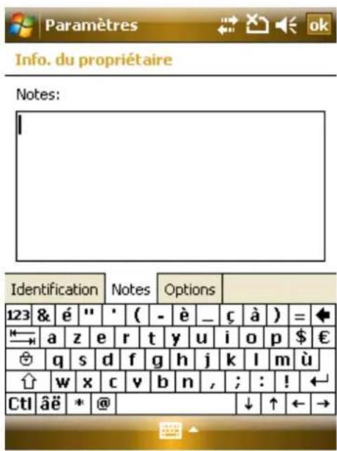 AIRIS T483 - Information Personnelle - 3