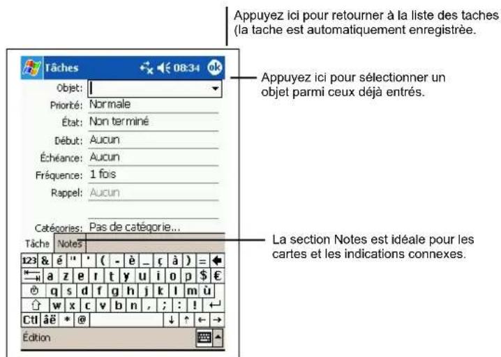 AIRIS T605 - Creation d'une tâche - 1