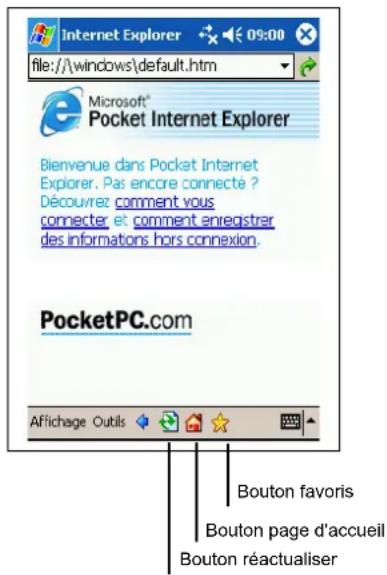 AIRIS T605 - Utilisation de Microsoft Pocket Internet Explorer - 1