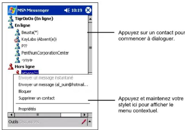 AIRIS T605 - Utilisation des contacts - 1