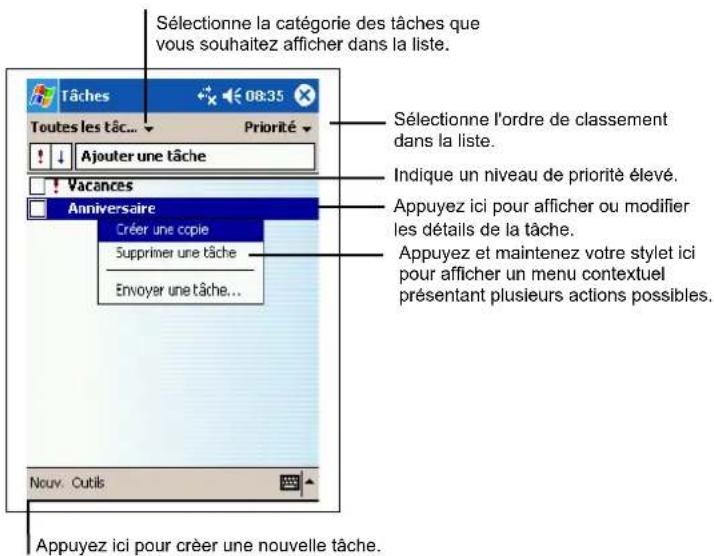AIRIS T605 - Tâches : conserver une liste de choses à faire - 1