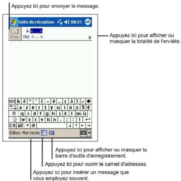 AIRIS T605 - Composition et envoi de messages - 1
