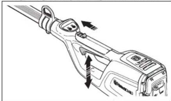HUSQVARNA 120iTK4P - Slik kontrollerer du kraftutløsersperren - 3