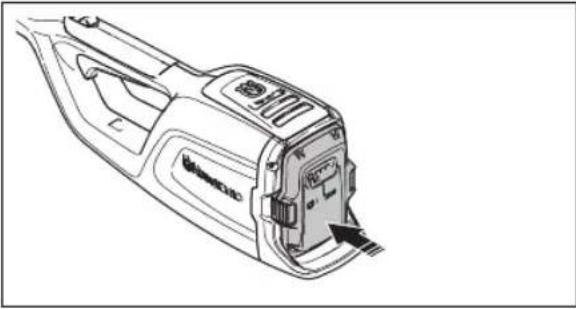 HUSQVARNA 120iTK4P - Para encaixar a bateria no produto - 2