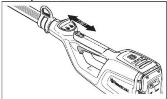 HUSQVARNA 120iTK4P - Güç tetiği kilidini kontrol etme - 3