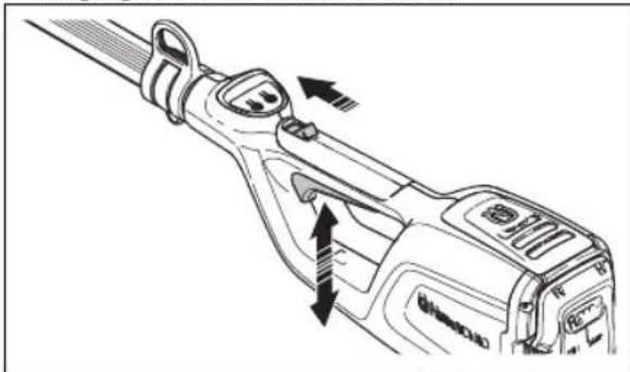 HUSQVARNA 120iTK4P - Toitelüliti lukustuse kontrollimine - 4