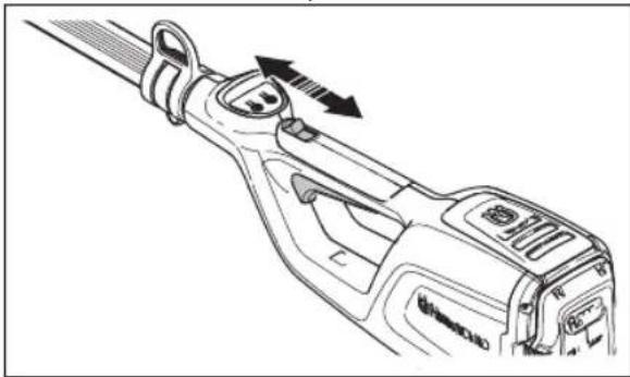 HUSQVARNA 120iTK4P - To do a check of the power trigger lockout - 3