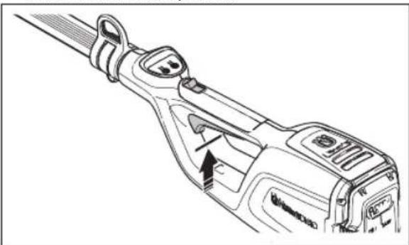 HUSQVARNA 120iTK4P - To do a check of the power trigger lockout - 2