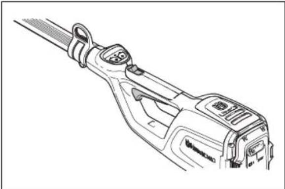 HUSQVARNA 120iTK4P - Slik kontrollerer du kraftutløsersperren - 1