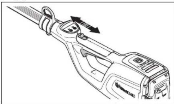 HUSQVARNA 120iTK4P - Cách kiểm tra khóa nút kích hoạt máy - 3